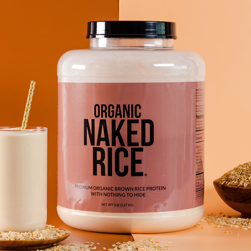 Organic Brown Rice Protein Powder 1lb - Unflavored 1LB for Smooth Everyday Protein Shakes