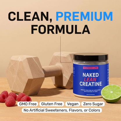 Raspberry Lime Creatine HCl Powder - Raspberry Lime for Easy Workout Drink Mixing