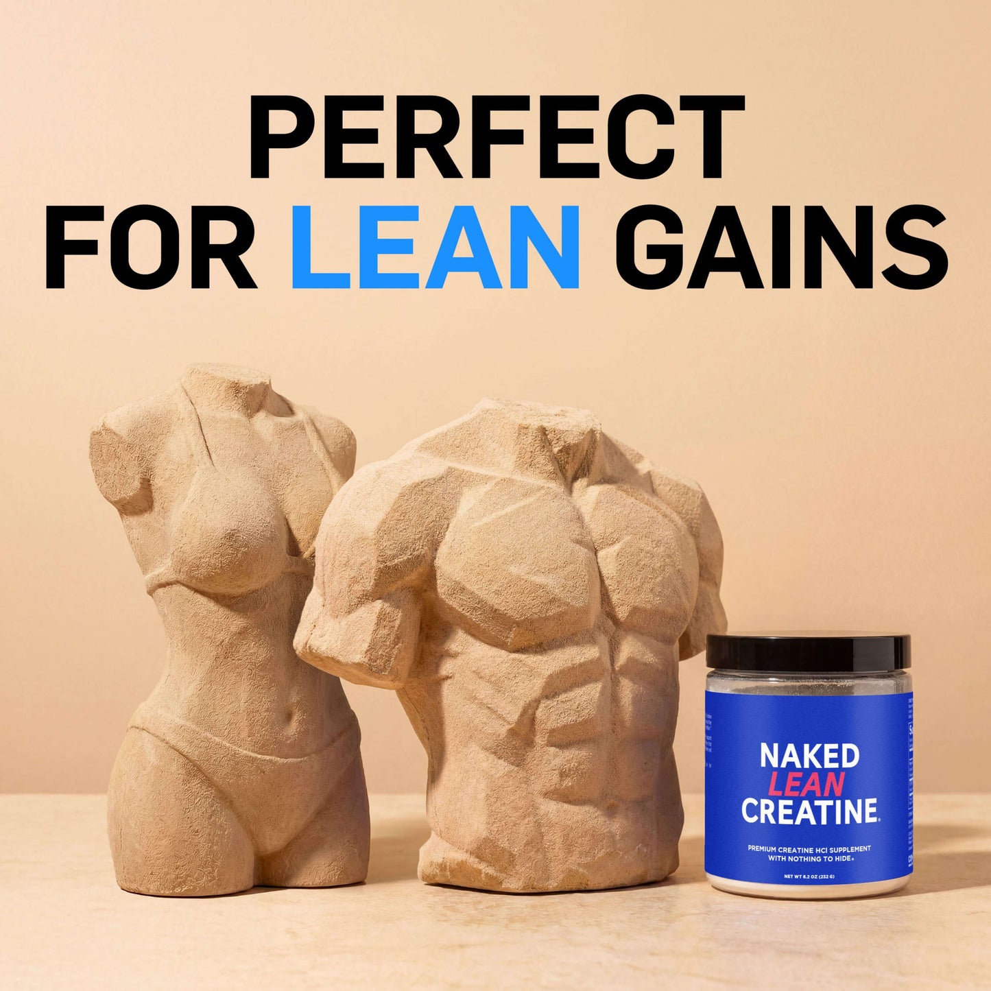 Creatine HCl Powder - Unflavored for Easy Workout Drink Mixing