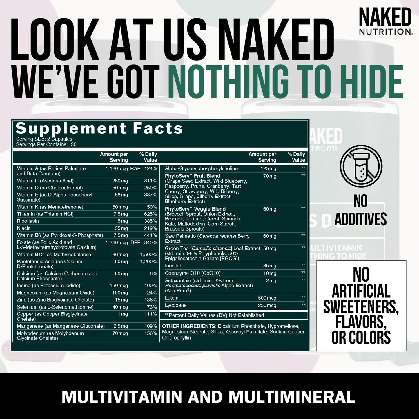 Multivitamin for Men - Mens for Straightforward Everyday Nutrition