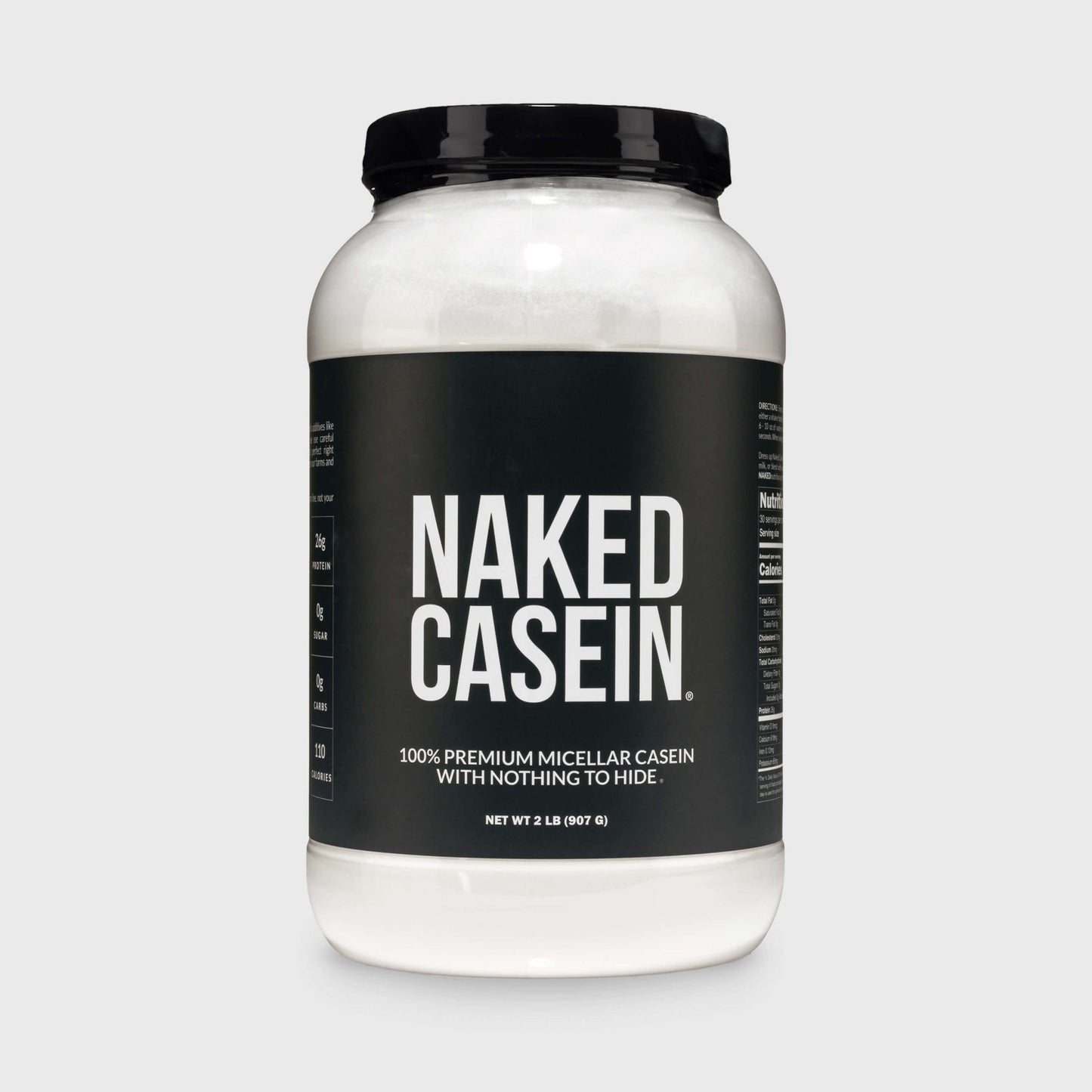 Micellar Casein Protein Powder - Unflavored - Standard Size for Smooth Everyday Protein Shakes