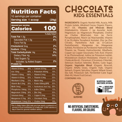 Kids Nutrition Shake - Chocolate Formula for Convenient Everyday Kids Nutrition