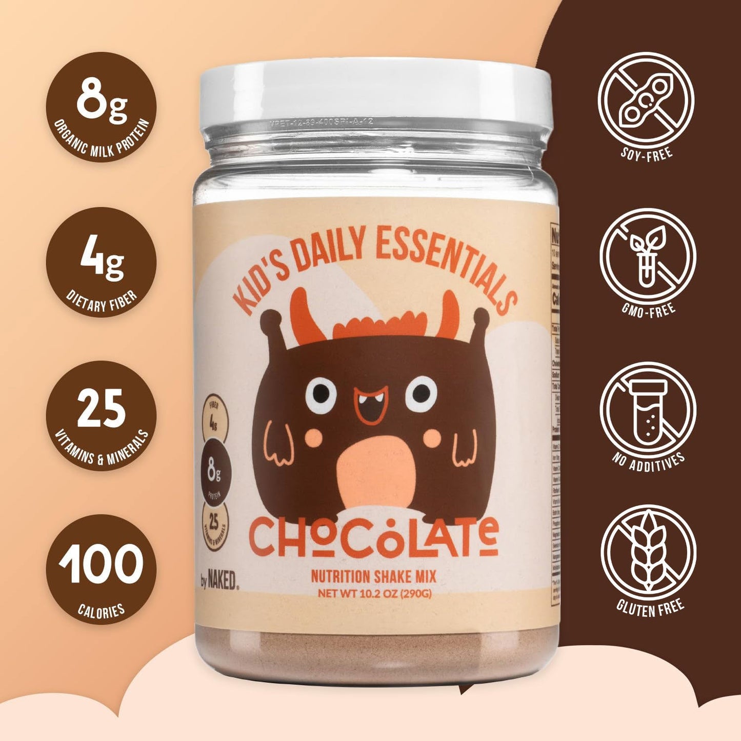 Kids Nutrition Shake - Chocolate Formula for Convenient Everyday Kids Nutrition