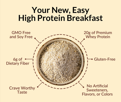 Cinnamon Roll Protein Oats - Cinnamon Roll for Easy Protein Breakfast Bowls