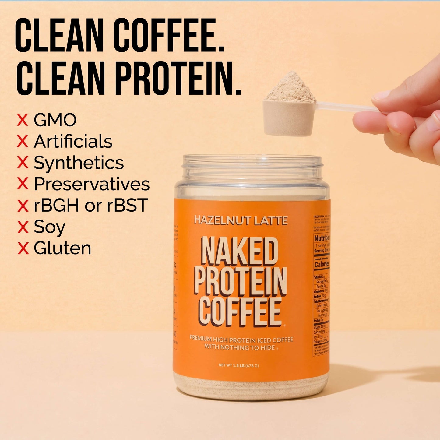Hazelnut Latte Protein Iced Coffee - Hazelnut Latte for Convenient Coffee and Protein Drinks