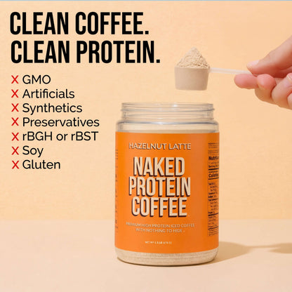 Hazelnut Latte Protein Iced Coffee - Hazelnut Latte for Convenient Coffee and Protein Drinks