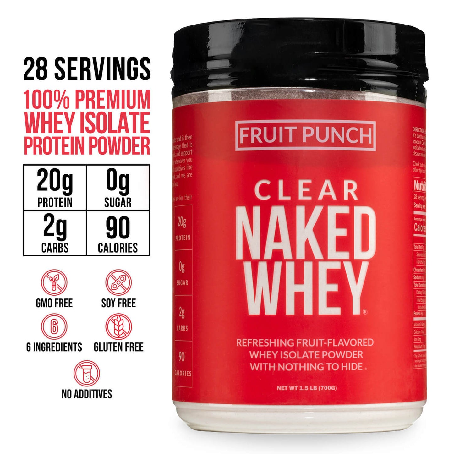 Fruit Punch Whey Protein Isolate - Fruit Punch for Simple Everyday Nutrition Routines