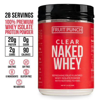 Fruit Punch Whey Protein Isolate - Fruit Punch for Simple Everyday Nutrition Routines