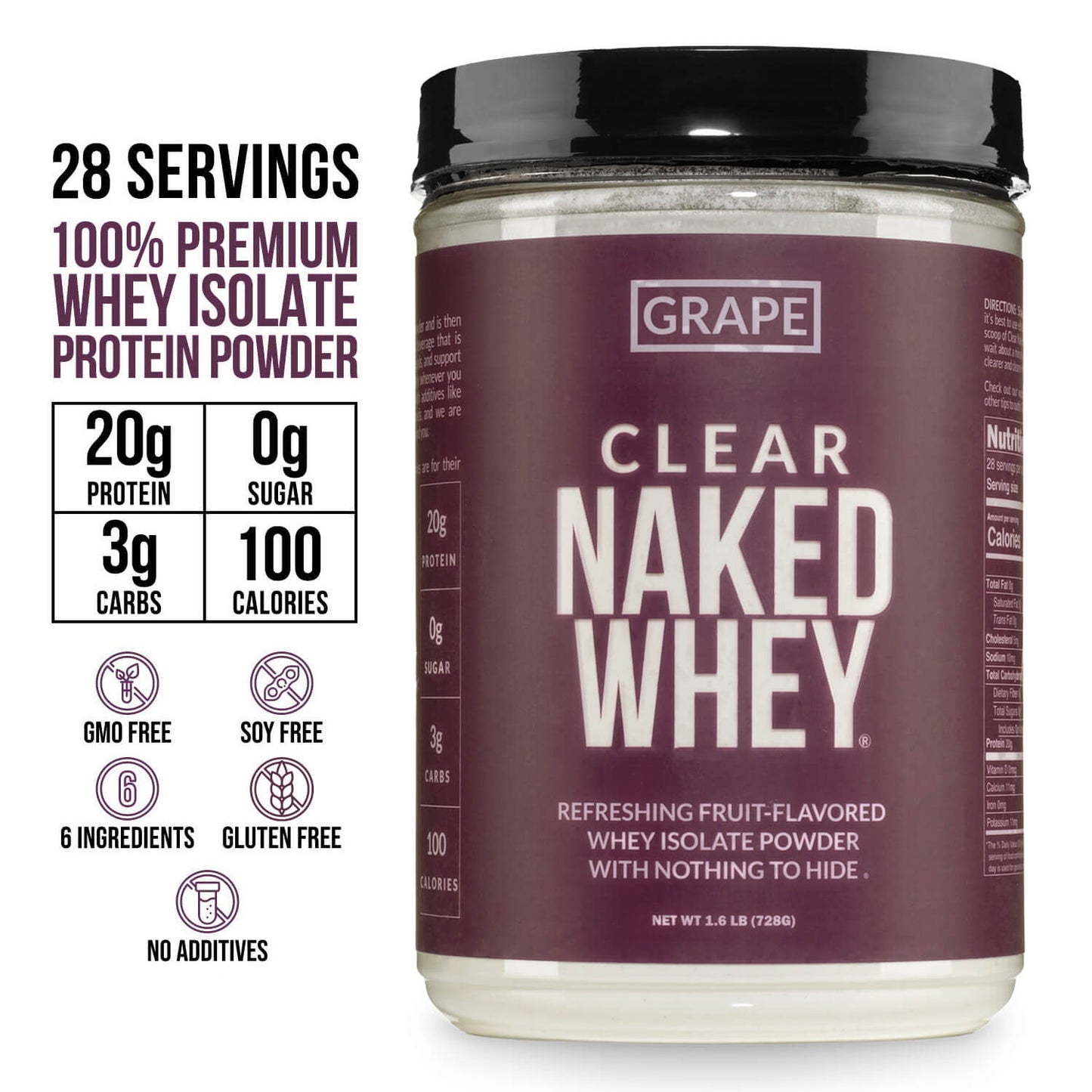 Grape Whey Protein Isolate - Grape for Simple Everyday Nutrition Routines