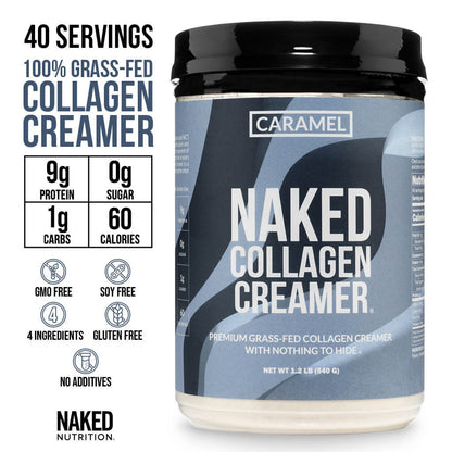 Caramel Coffee Creamer - Caramel Collagen Creamer for Convenient Coffee and Protein Drinks