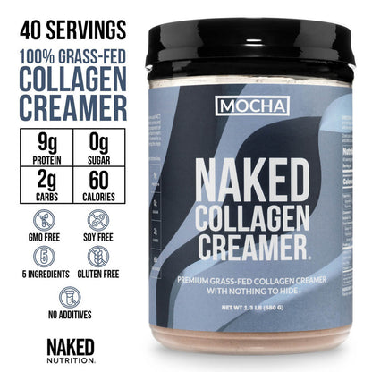 Mocha Coffee Creamer - Mocha Collagen Creamer for Convenient Coffee and Protein Drinks