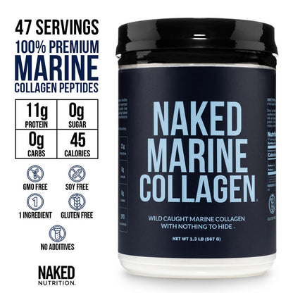 Marine Collagen Peptides Protein Powder - Marine Collagen for Easy Everyday Collagen Mixing