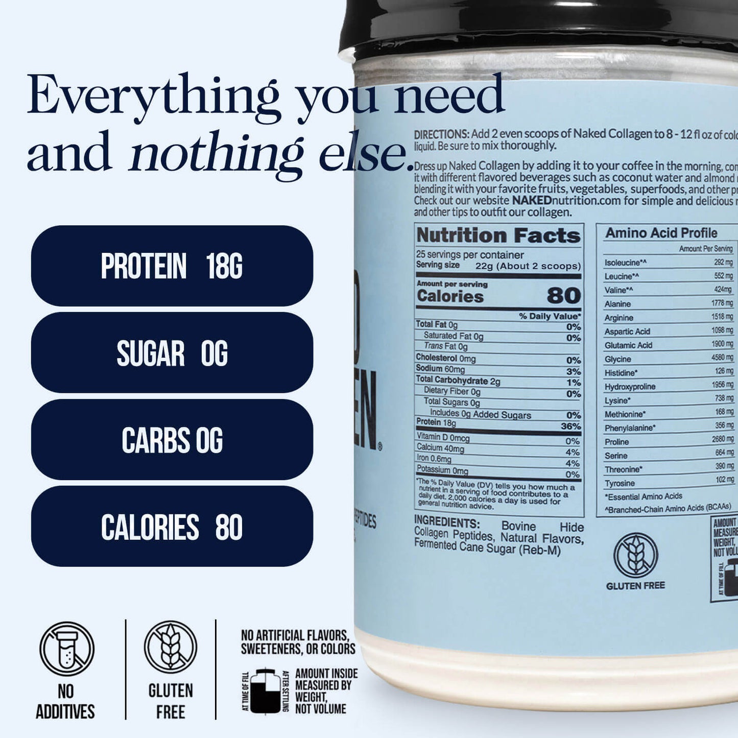 Caramel Collagen Peptides Powder - Caramel Collagen Peptides for Easy Everyday Collagen Mixing