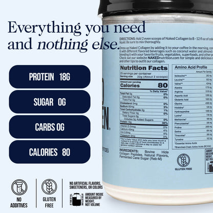 Caramel Collagen Peptides Powder - Caramel Collagen Peptides for Easy Everyday Collagen Mixing