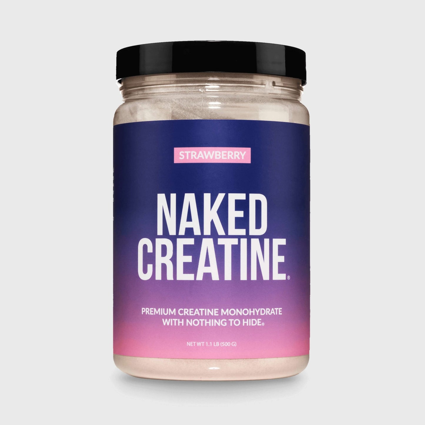 Strawberry Creatine Monohydrate Powder - Strawberry for Easy Workout Drink Mixing