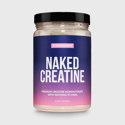 Strawberry Creatine Monohydrate Powder - Strawberry for Easy Workout Drink Mixing