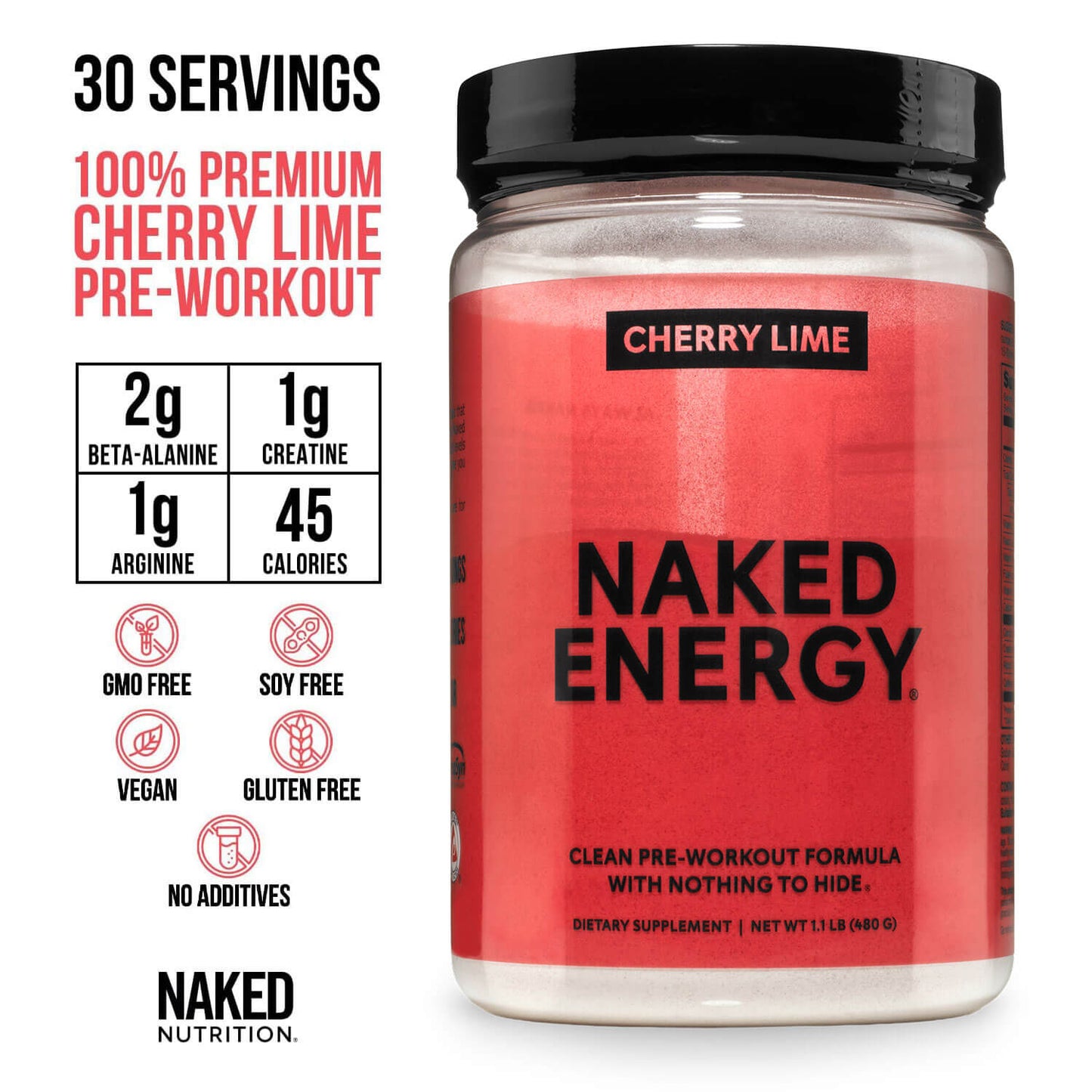 Cherry Lime Pre Workout Supplement - Cherry Lime for Easy Workout Drink Mixing