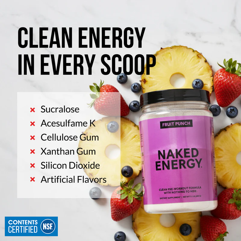Fruit Punch Pre Workout Supplement - Fruit Punch for Easy Workout Drink Mixing