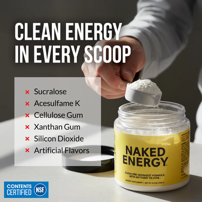 Pre Workout Supplement - Unflavored for Easy Workout Drink Mixing
