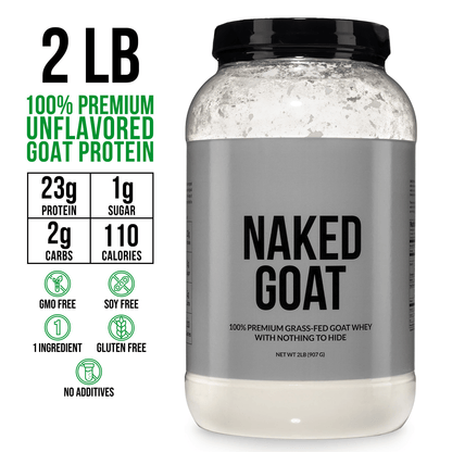 Goat Whey Protein Powder - Unflavored for Smooth Everyday Protein Shakes