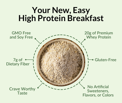 Green Apple Cinnamon Protein Oats - Green Apple Cinnamon for Easy Protein Breakfast Bowls