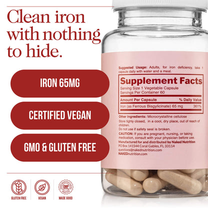 Daily Iron Supplement - Iron for Straightforward Everyday Nutrition