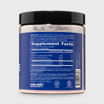Raspberry Lime Creatine HCl Powder - Raspberry Lime for Easy Workout Drink Mixing