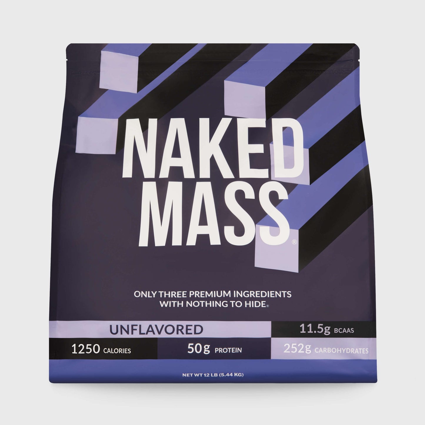 Mass Gainer Protein Supplement - Unflavored 12LB for Convenient High - Calorie Nutrition Shakes