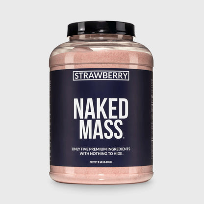 Strawberry Mass Gainer Protein Supplement - Strawberry for Convenient High - Calorie Nutrition Shakes