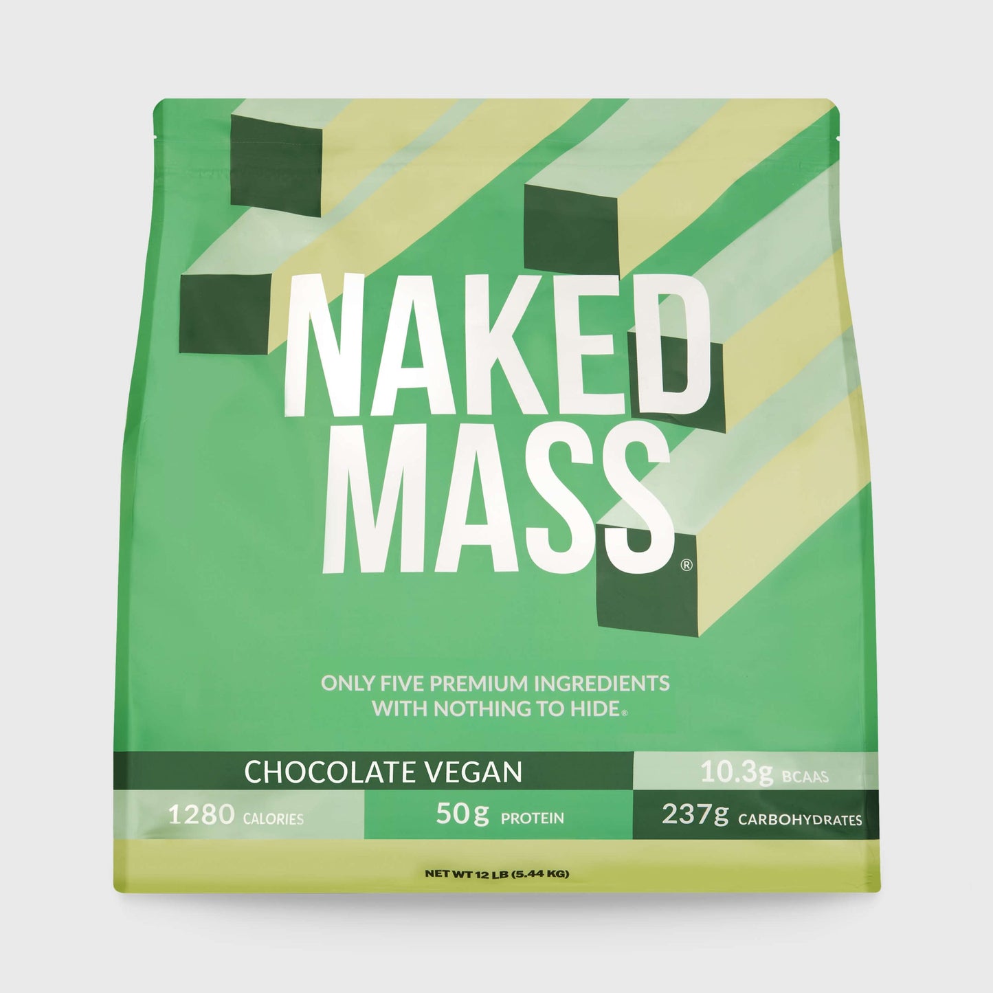 Chocolate Vegan Mass Gainer Supplement - Chocolate (Vegan) 12LB for Convenient High - Calorie Nutrition Shakes