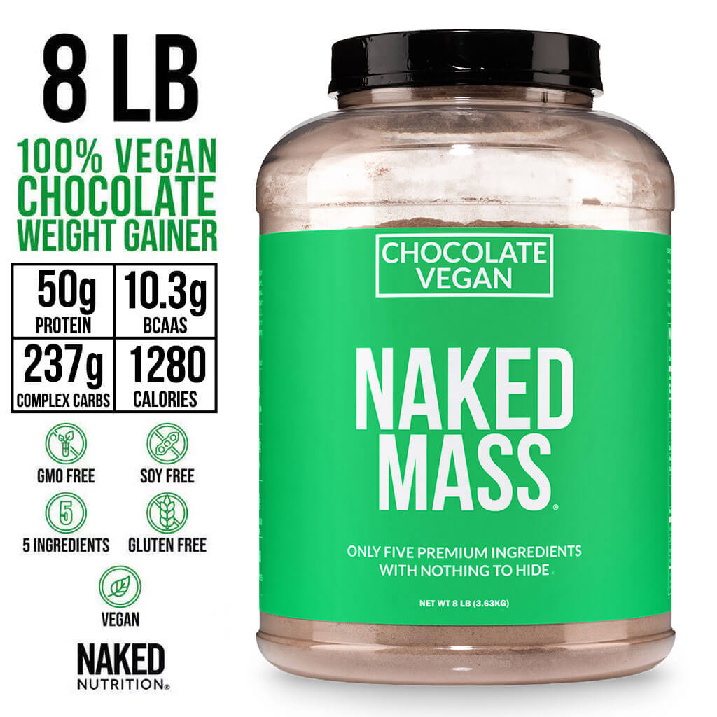 Chocolate Vegan Mass Gainer Supplement - Chocolate (Vegan) for Convenient High - Calorie Nutrition Shakes