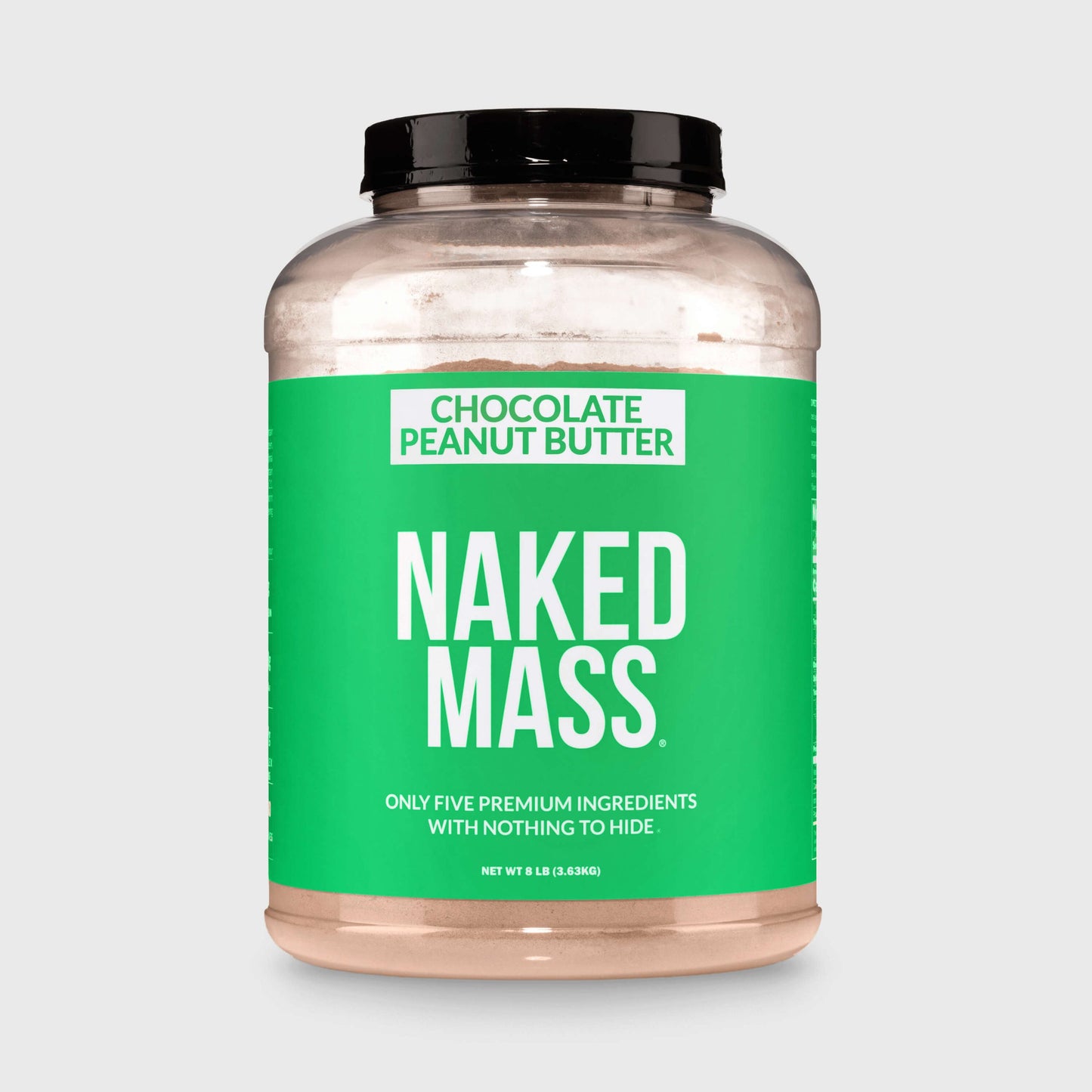 Chocolate Peanut Butter Vegan Mass Gainer Supplement - Chocolate PB (Vegan) for Convenient High - Calorie Nutrition Shakes