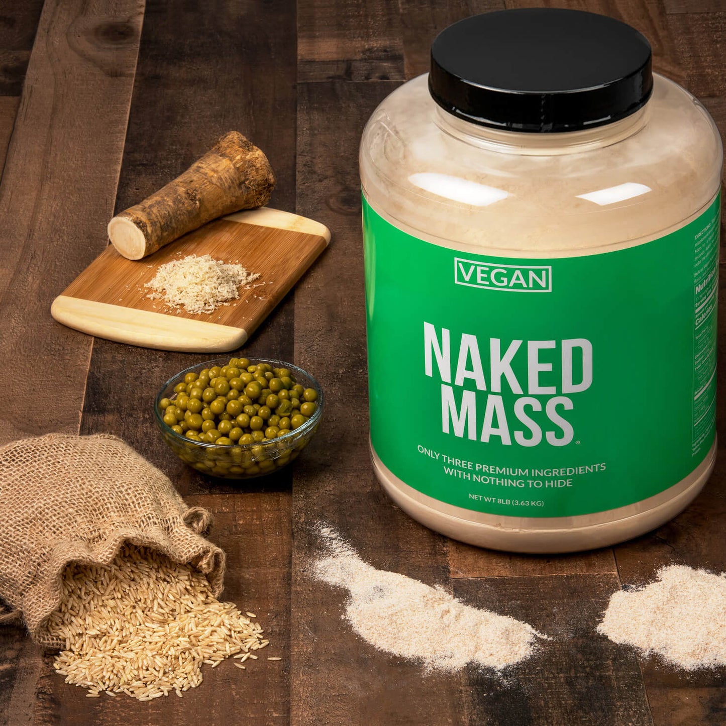 Chocolate Vegan Mass Gainer Supplement - Chocolate (Vegan) for Convenient High - Calorie Nutrition Shakes