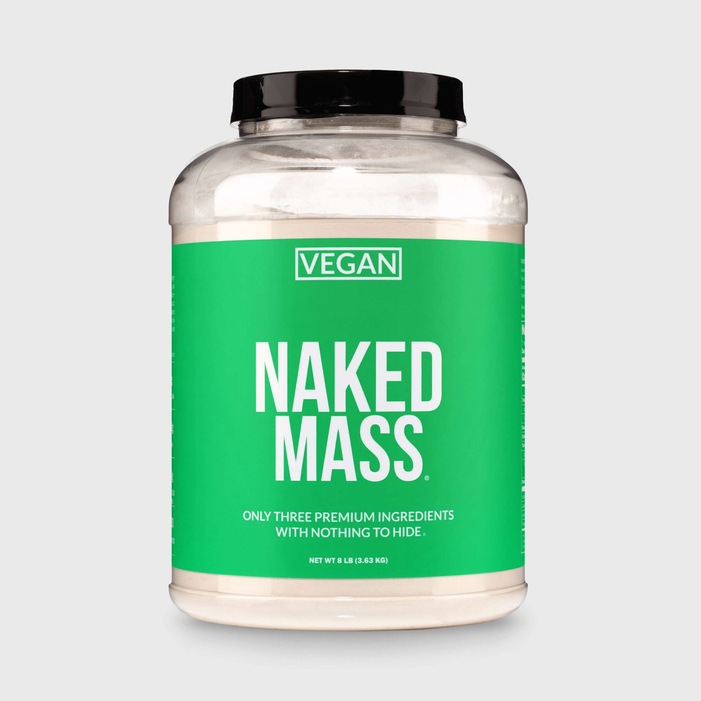 Vegan Mass Gainer Supplement - Unflavored (Vegan) for Convenient High - Calorie Nutrition Shakes