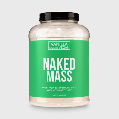 Vanilla Vegan Mass Gainer Supplement - Vanilla (Vegan) for Convenient High - Calorie Nutrition Shakes