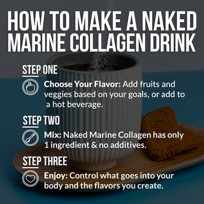 Marine Collagen Peptides Protein Powder - Marine Collagen for Easy Everyday Collagen Mixing