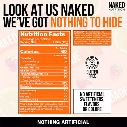 Electrolytes Powder Packets - Strawberry Lemonade - Strawberry Lemonade for Convenient Everyday Hydration Drinks