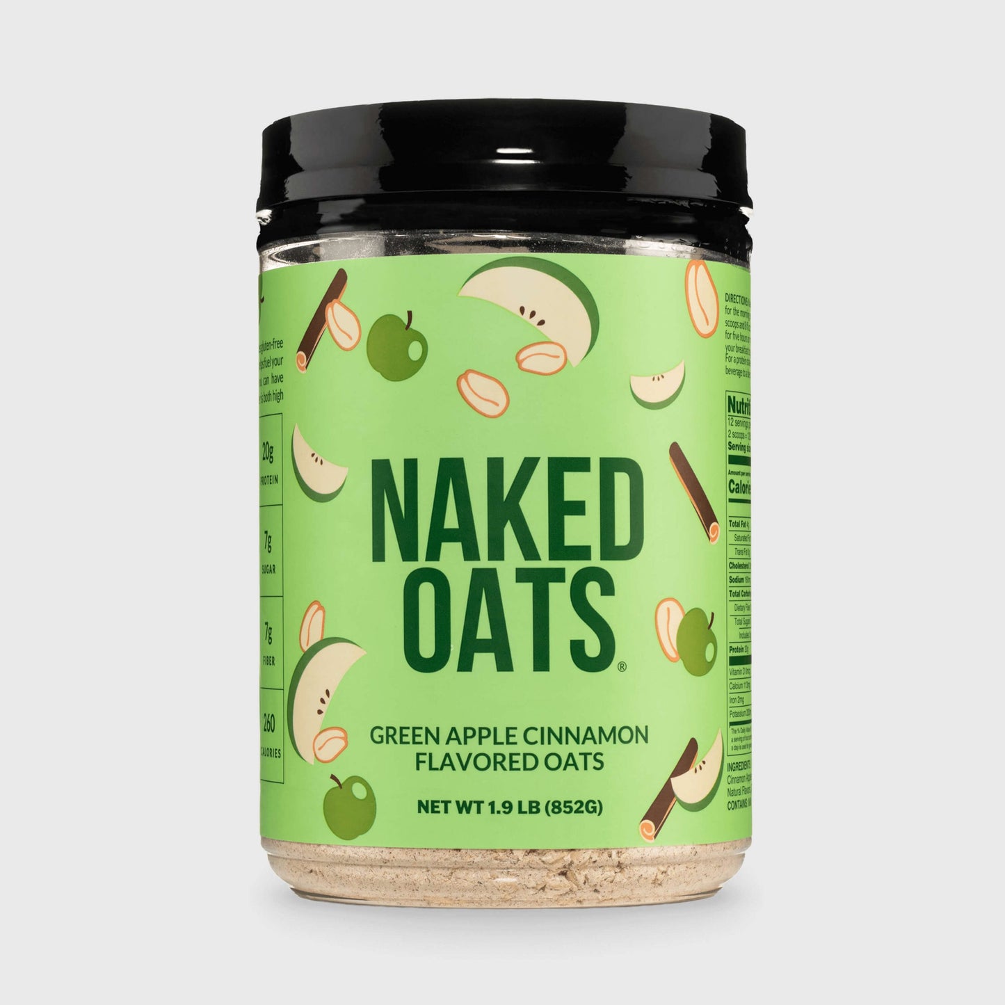 Green Apple Cinnamon Protein Oats - Green Apple Cinnamon for Easy Protein Breakfast Bowls