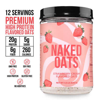 Strawberry Cream Protein Oats - Strawberry Cream for Easy Protein Breakfast Bowls