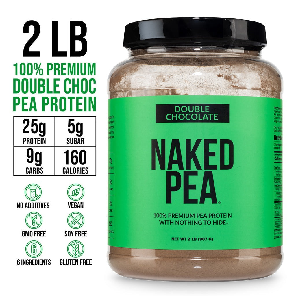 Double Chocolate Pea Protein Powder - Double Chocolate for Smooth Everyday Protein Shakes