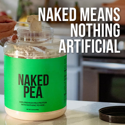 Pea Protein Powder - Unflavored - Standard Size for Smooth Everyday Protein Shakes