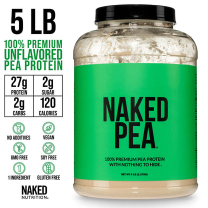 Pea Protein Powder - Unflavored - Value Size for Smooth Everyday Protein Shakes