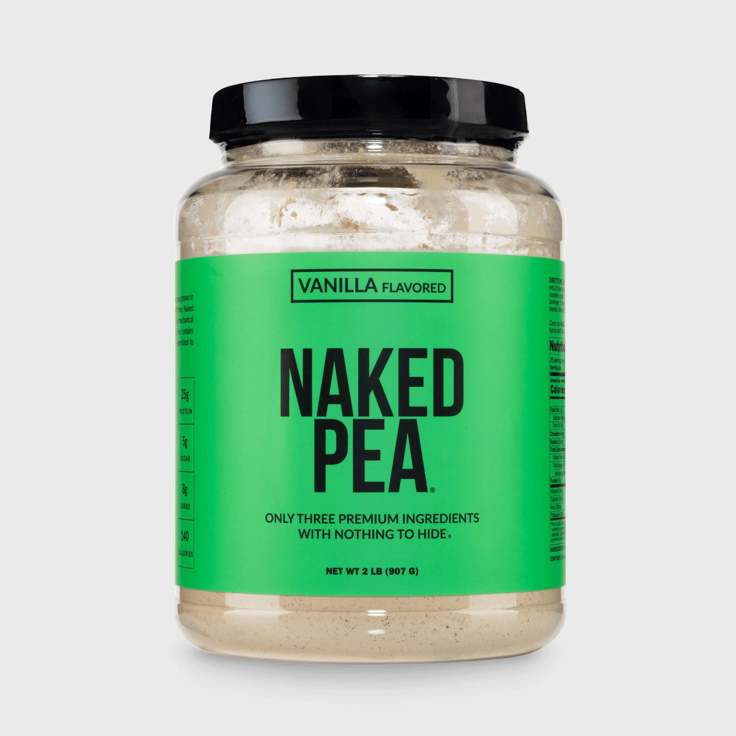Vanilla Pea Protein Powder - Vanilla - Standard Size for Smooth Everyday Protein Shakes