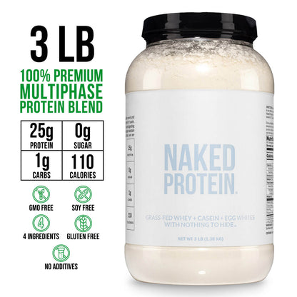 Protein Powder Blend - 3LB Egg Whey and Casein Protein Blend - 3LB for Smooth Everyday Protein Shakes
