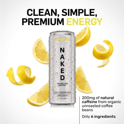Lemonade Naked Sparkling Energy - Lemonade for Convenient Everyday Nutrition