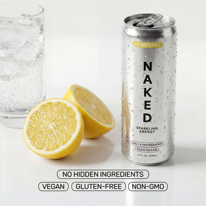 Lemonade Naked Sparkling Energy - Lemonade for Convenient Everyday Nutrition