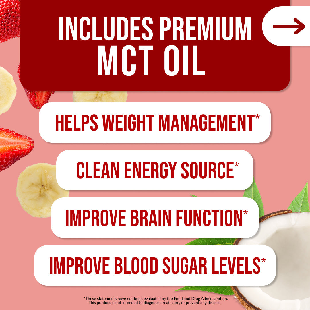 Strawberry Banana Protein Shake - Strawberry Banana for Convenient Everyday Nutrition