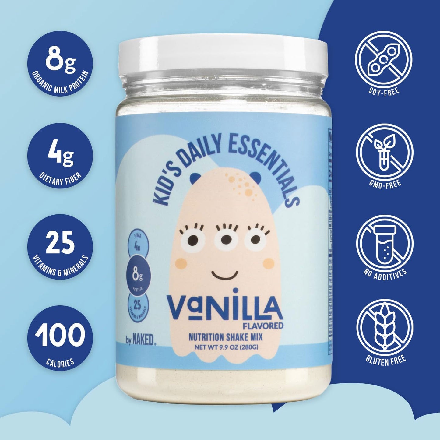 Kids Nutrition Shake - Vanilla Formula for Convenient Everyday Kids Nutrition