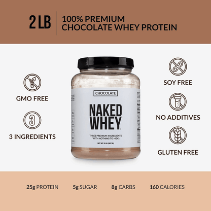 Chocolate Whey Protein Powder - Chocolate - Standard Size for Smooth Everyday Protein Shakes