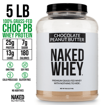 Chocolate Peanut Butter Whey Protein Powder - Chocolate PB for Smooth Everyday Protein Shakes